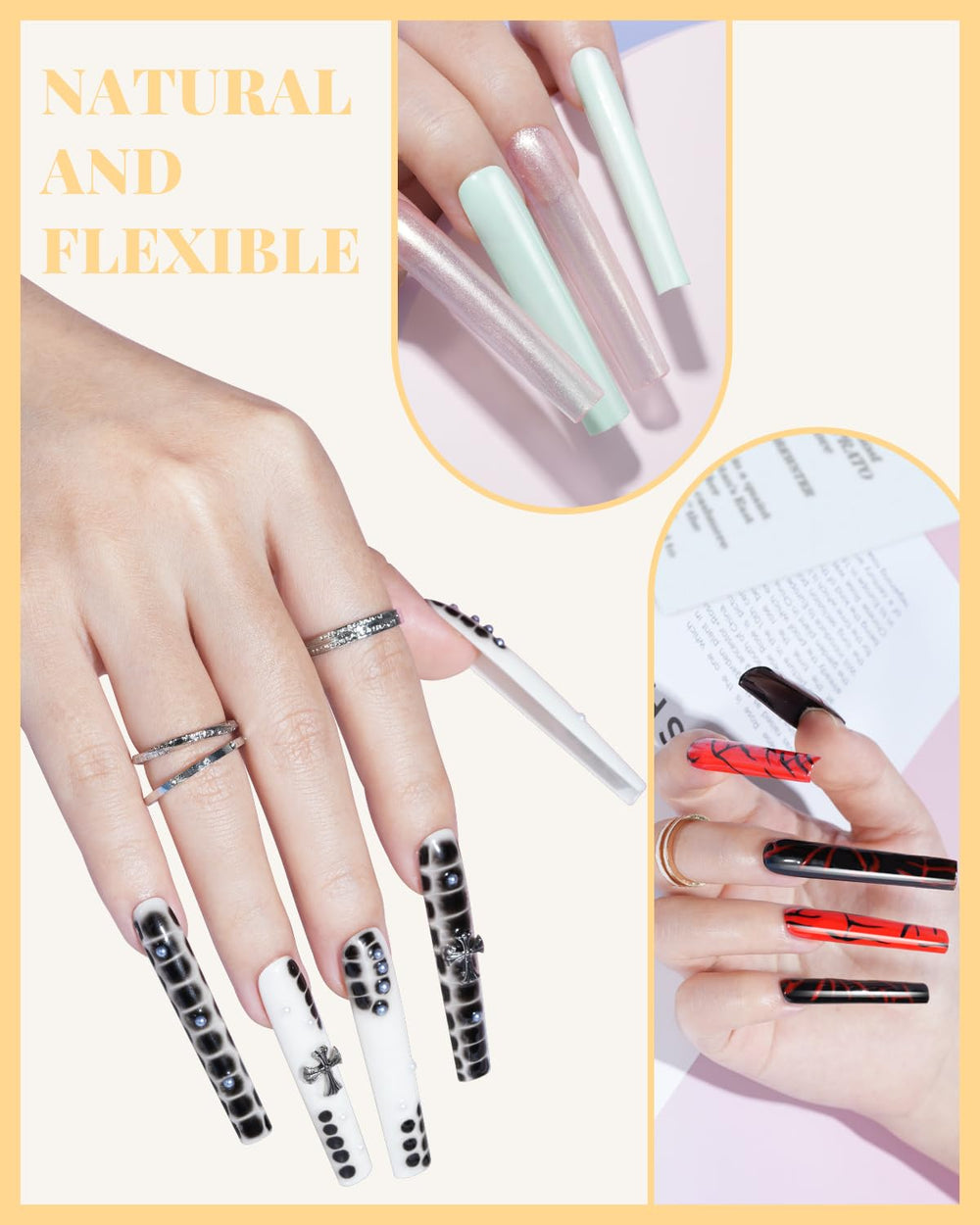 MORGLES clear nail kit box keeps tools organized for convenient home manicures