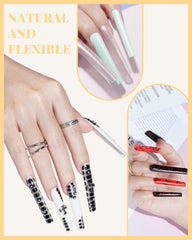 MORGLES clear nail kit box keeps tools organized for convenient home manicures