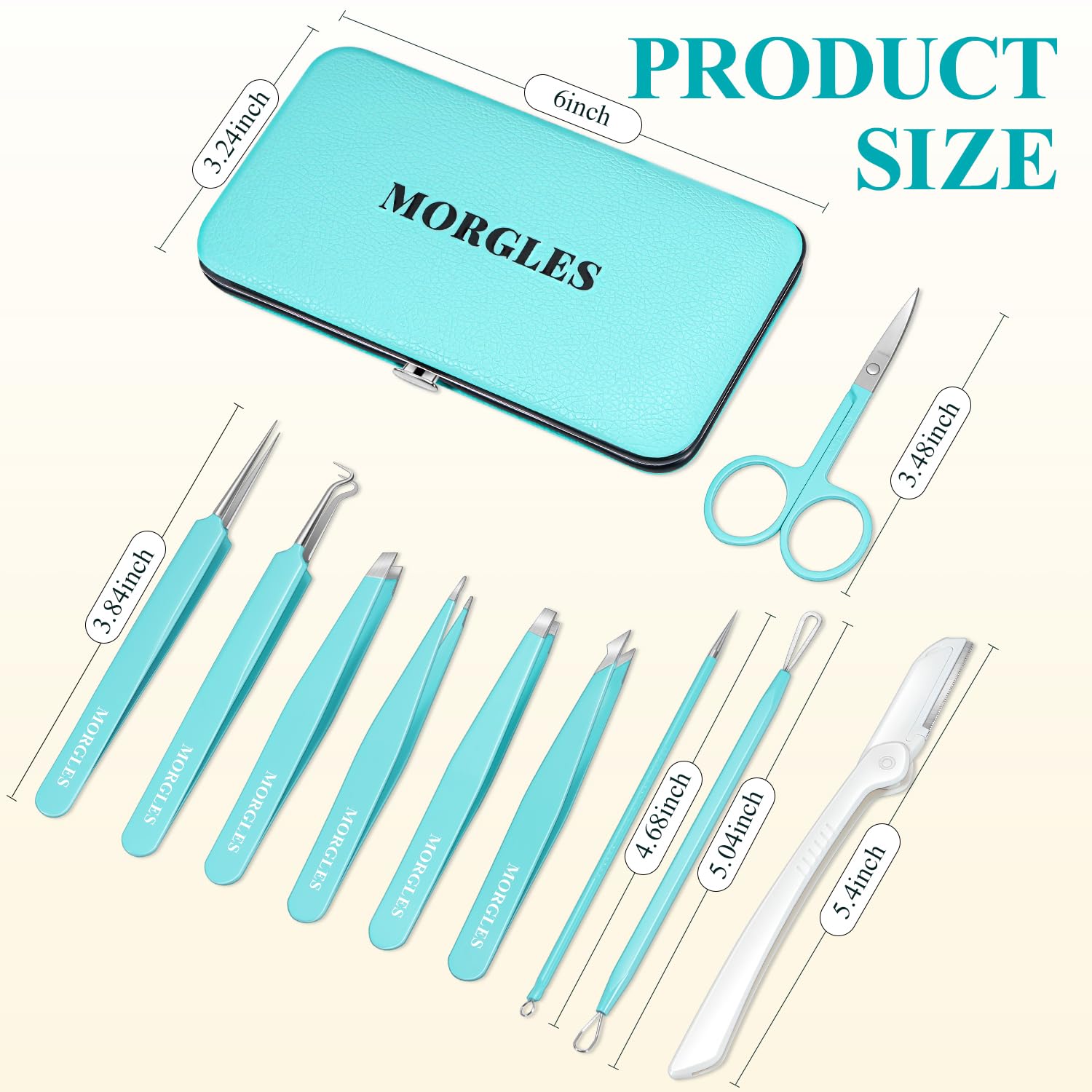 MORGLES leather travel case keeps tools organized during trips.