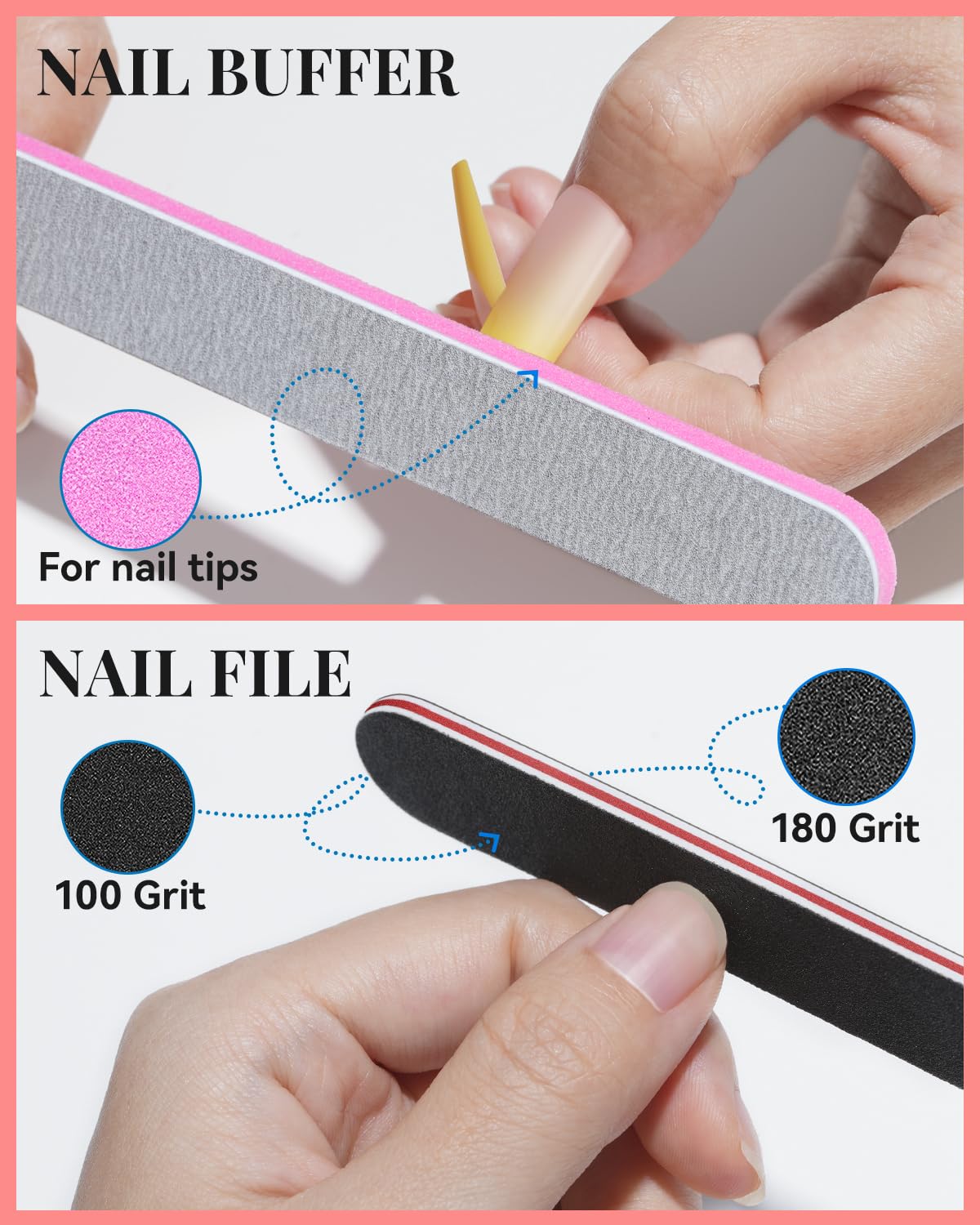 MORGLES enables custom shapes by trimming and filing for styles.