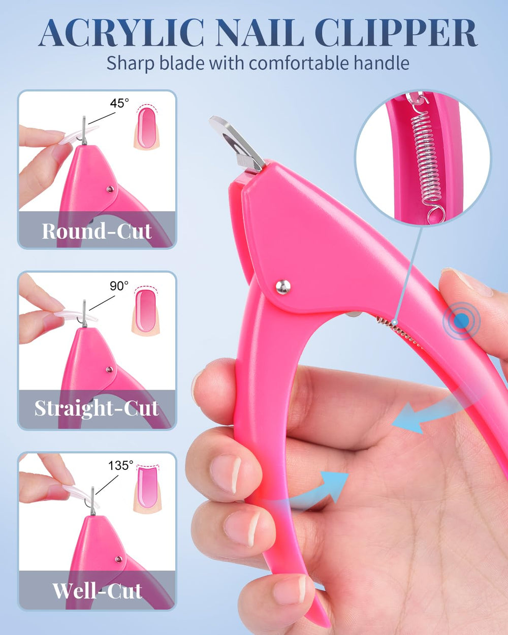 MORGLES cuticle fork tool for gentle cleanup