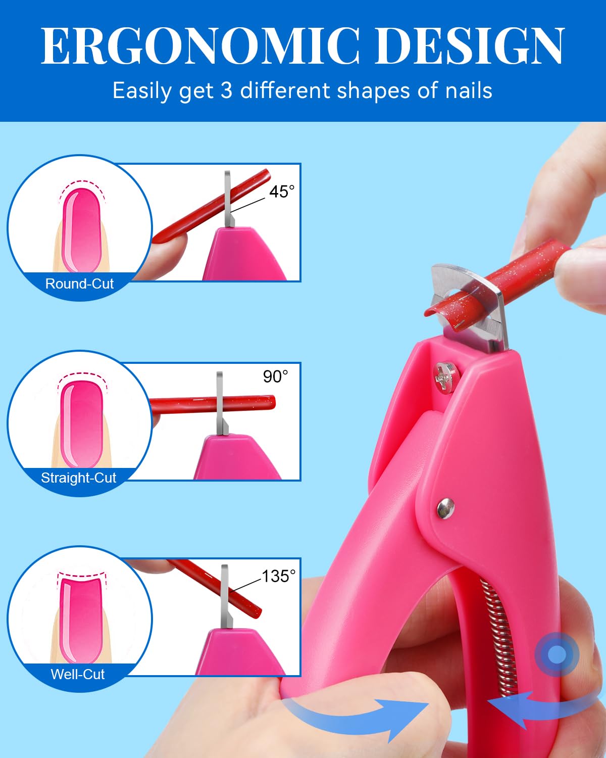 Included glues and files from MORGLES kit support nail art.