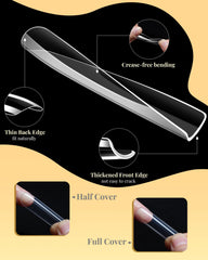MORGLES nail clipper included for precise tip shaping