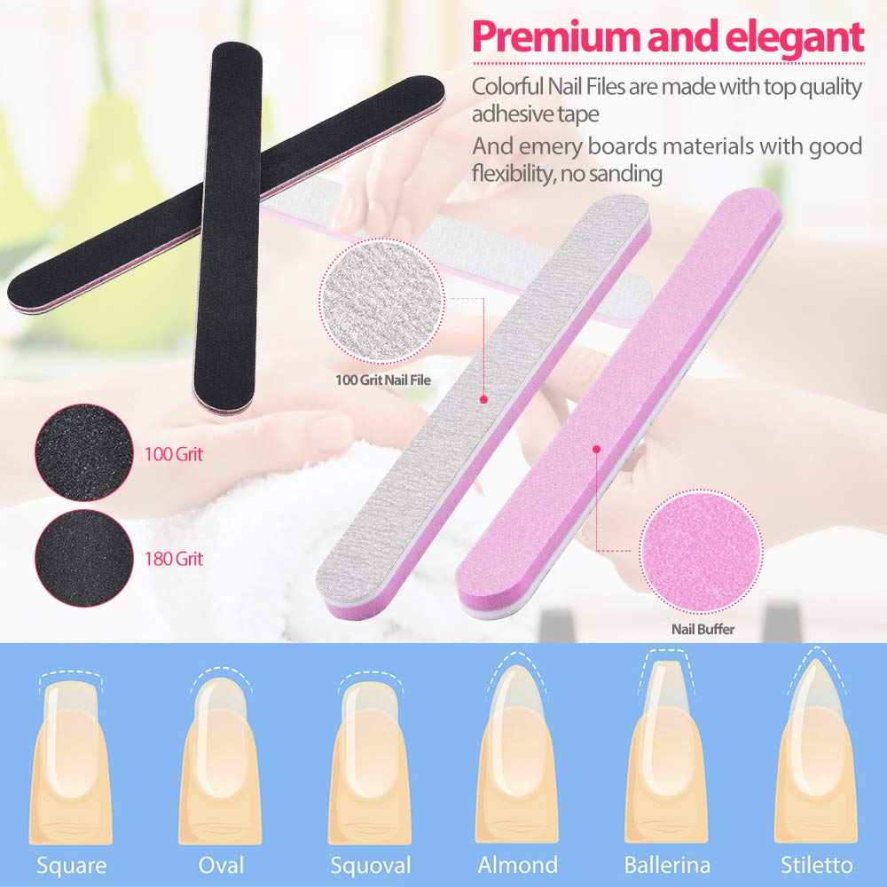 Morgles included glue helps secure tips for lasting wear.