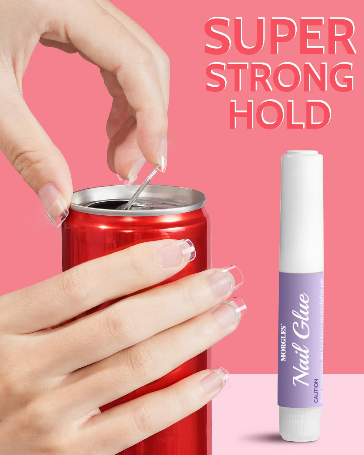 MORGLES quick size-selection helps beginners achieve a precise manicure.