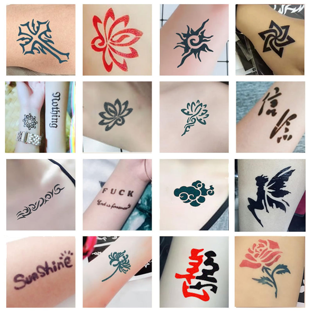 Moricher Henna Tattoo Kit stencil collection enables diverse designs quickly.