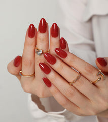 Morily 30-piece almond press-on nails starter kit for versatile DIY manicures.