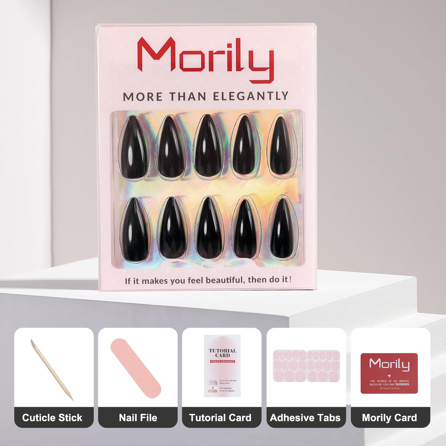 Morily ABS-material nails are safe and durable for home use.