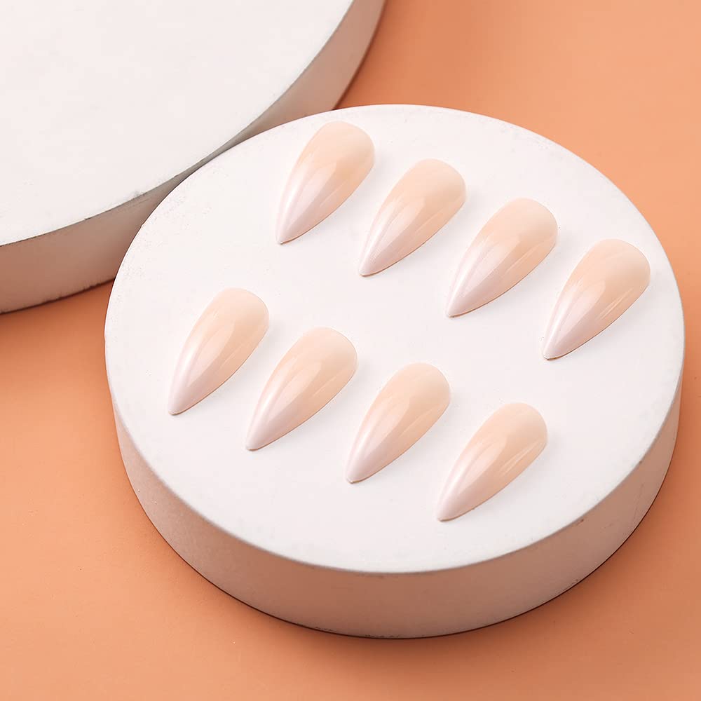 Morily box shows 24 press-on nails in 12 sizes for precise fit.