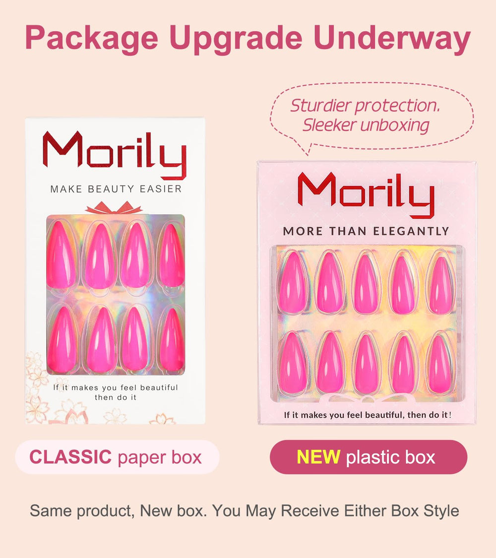 Morily medium length nails fit most nail beds for versatile styling