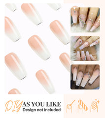 Morily medium-length press-on nails in a versatile size range.