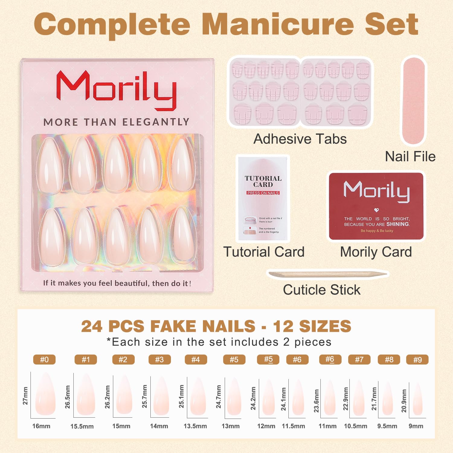 Morily nails suited for parties, weddings, and office looks.
