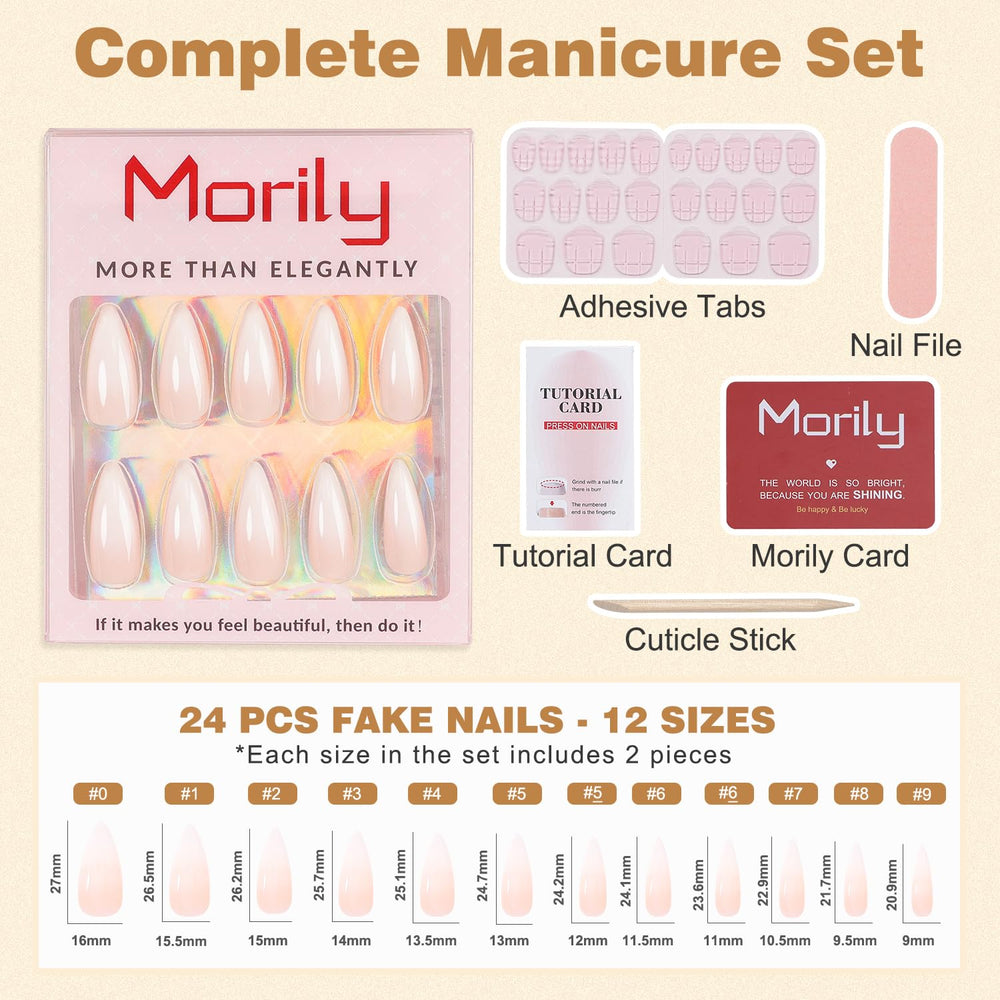 Morily nails suited for parties, weddings, and office looks.