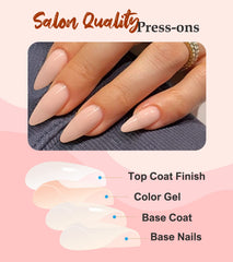 Easy application setup with 30 nails in 15 sizes and included tools.