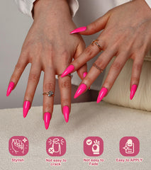 Morily sturdy thick acrylic nails resist bending for longer-lasting wear