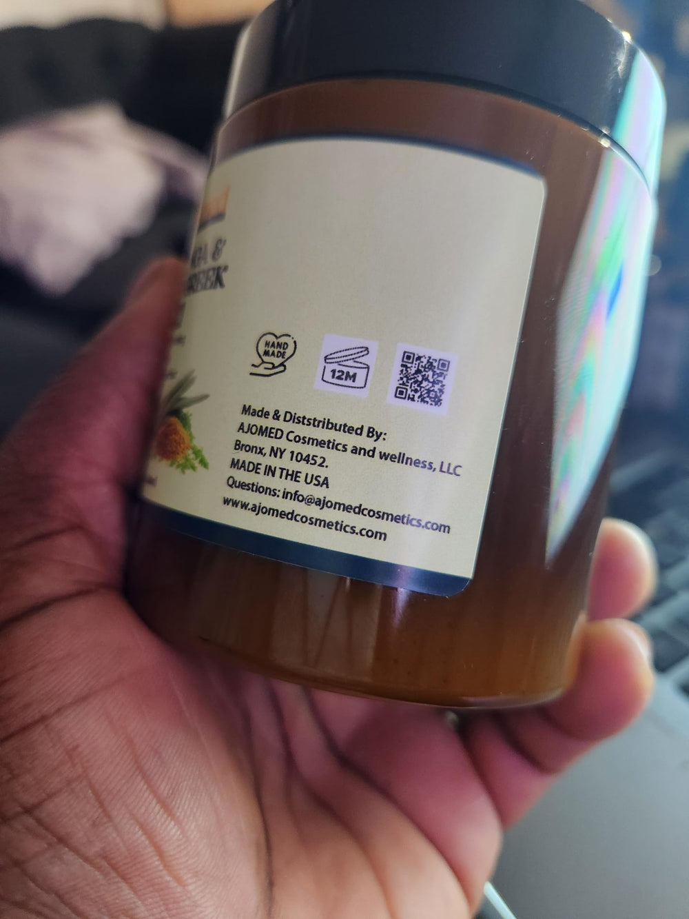 Moringa & Fenugreek Hair Mask rinse scene leaving hair soft and manageable