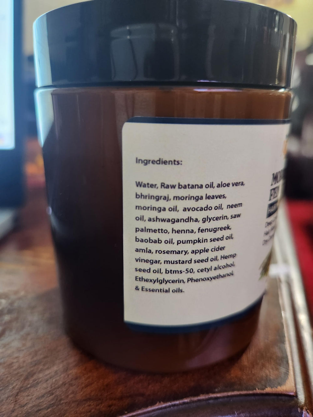 Moringa & Fenugreek Hair Mask scalp nourishment promoting balanced hydration