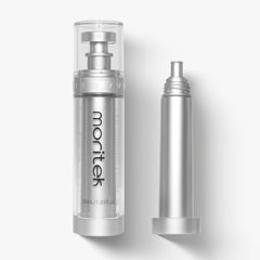 MORITEK Instant Face Lift Mist bottle closeup showing refreshing hydration for radiant skin
