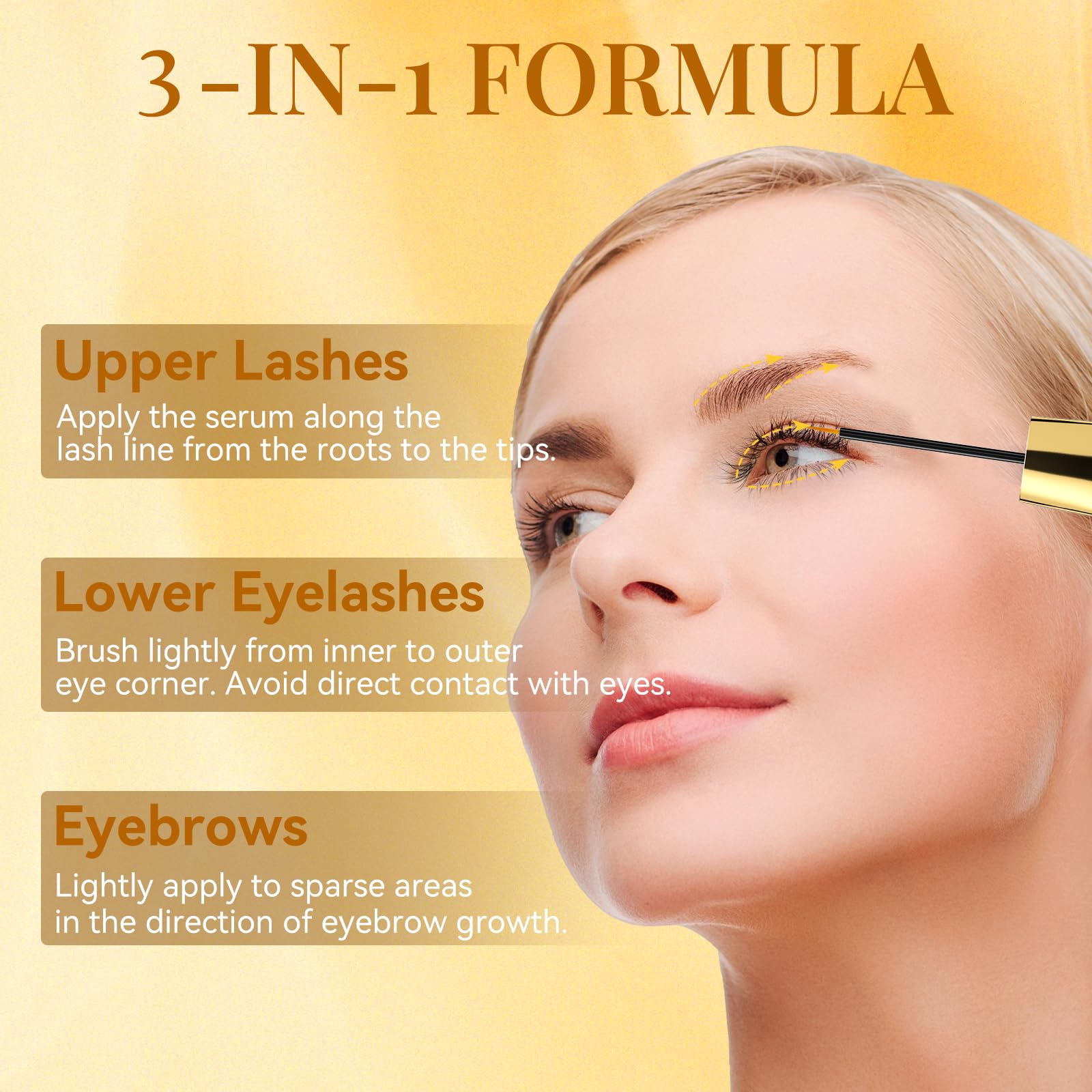 Morlok eyebrow serum bottle close-up for brows enhancement