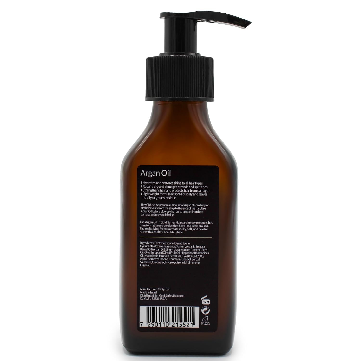 Dropper of Moroccan Gold Series Argan Oil ready to nourish strands.