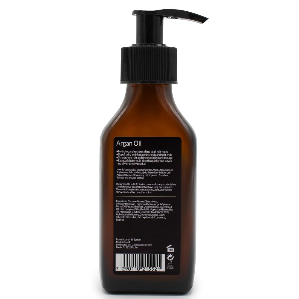 Dropper of Moroccan Gold Series Argan Oil ready to nourish strands.