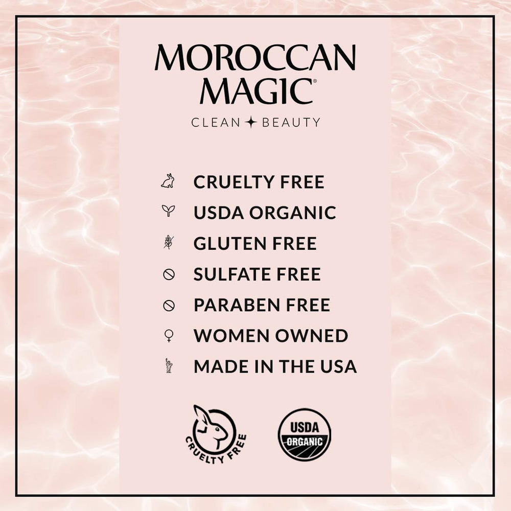 Moroccan Magic cruelty-free logo signaling ethical lip care