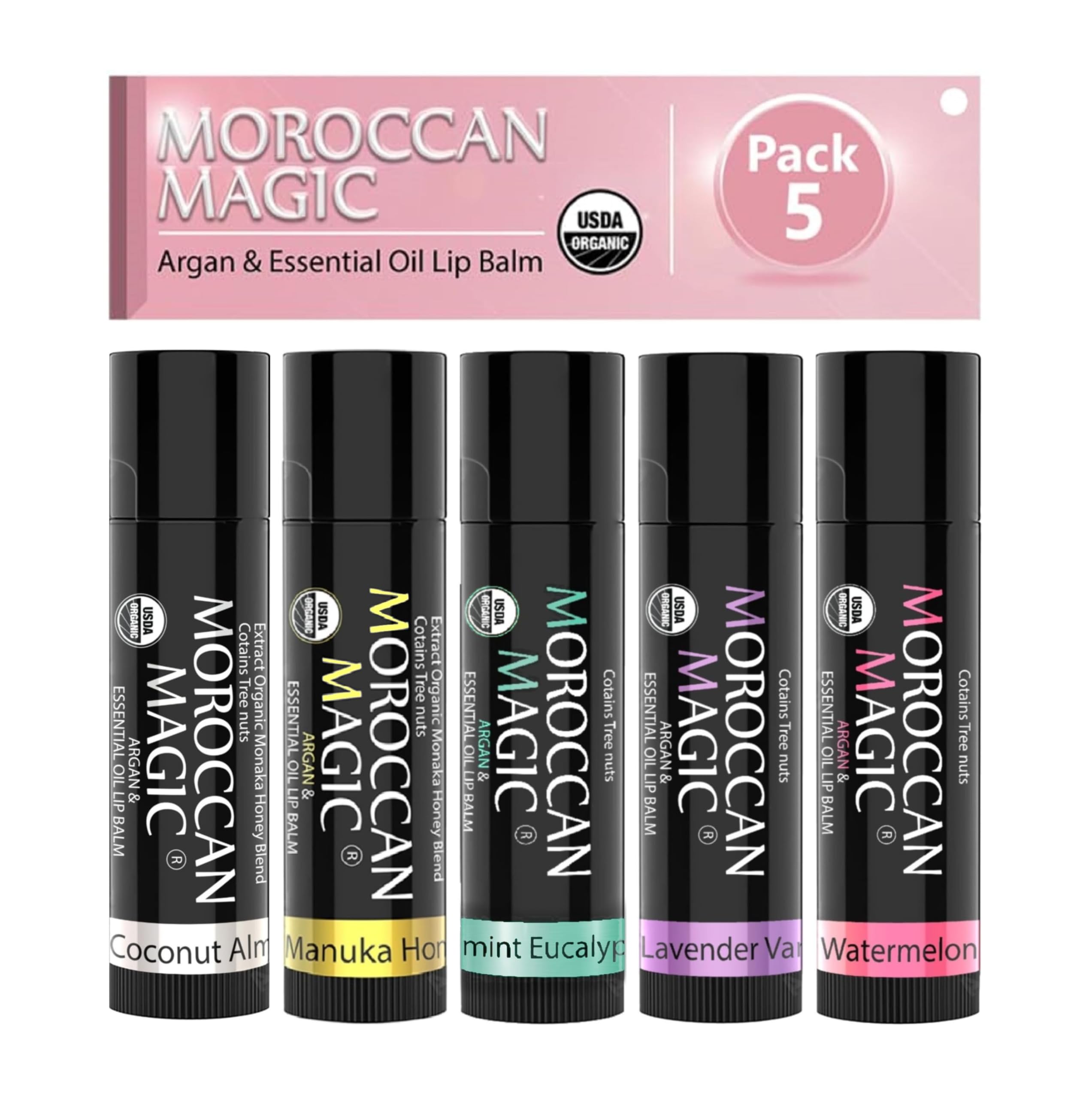 Moroccan Magic lip balm gift set displayed for gifting and daily care