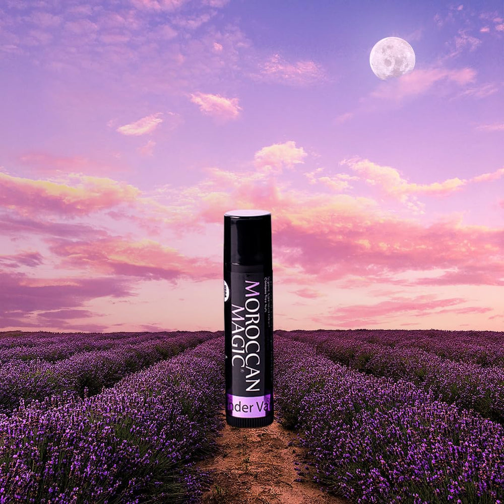 Moroccan Magic Packaging front conveys organic, natural lip care promise.
