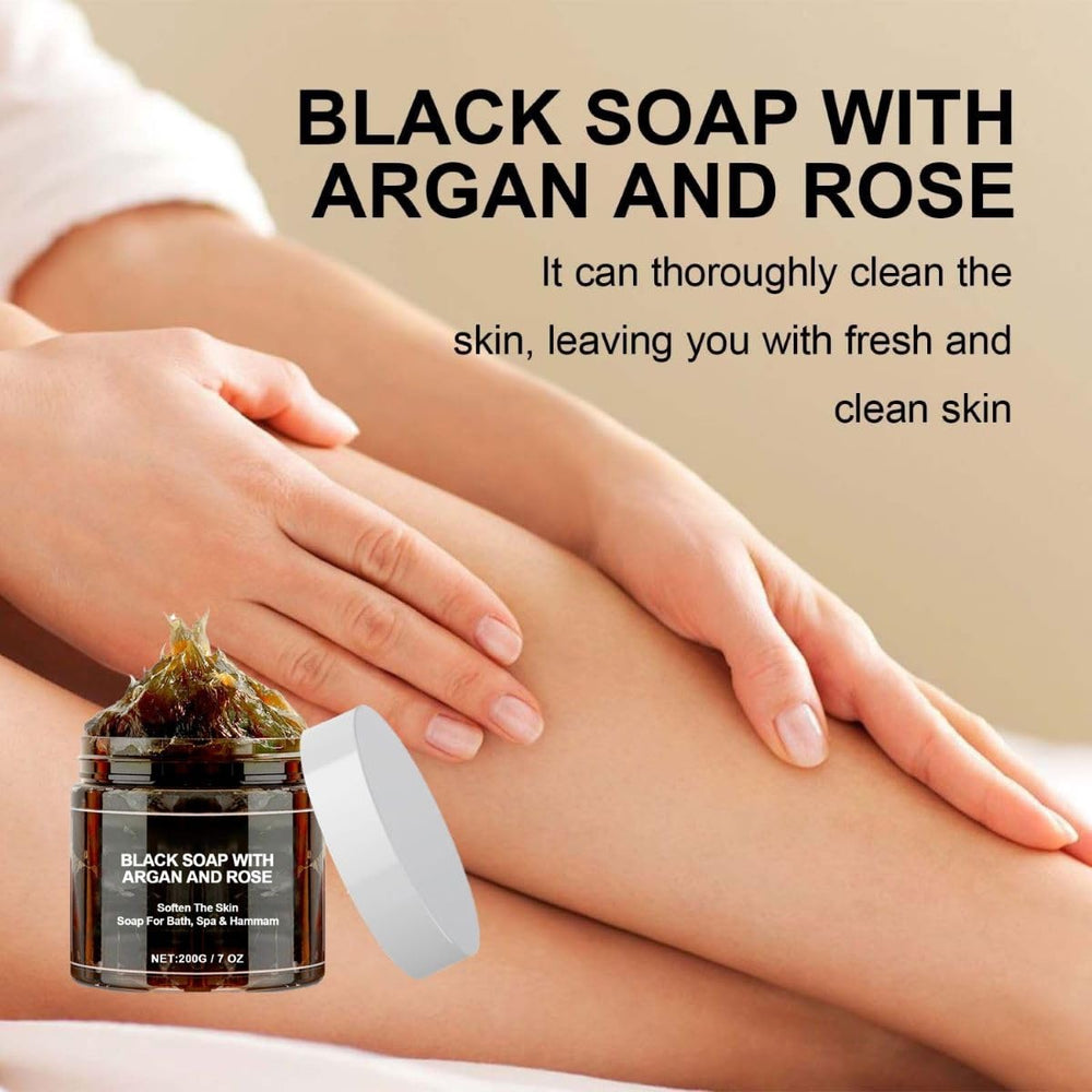 Morocco Black Soap moisturizing finish for daily care