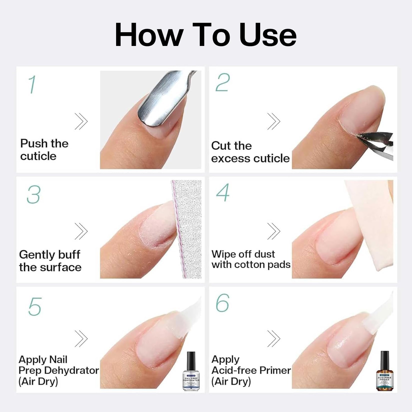 Morovan 4-piece nail prep kit on display.