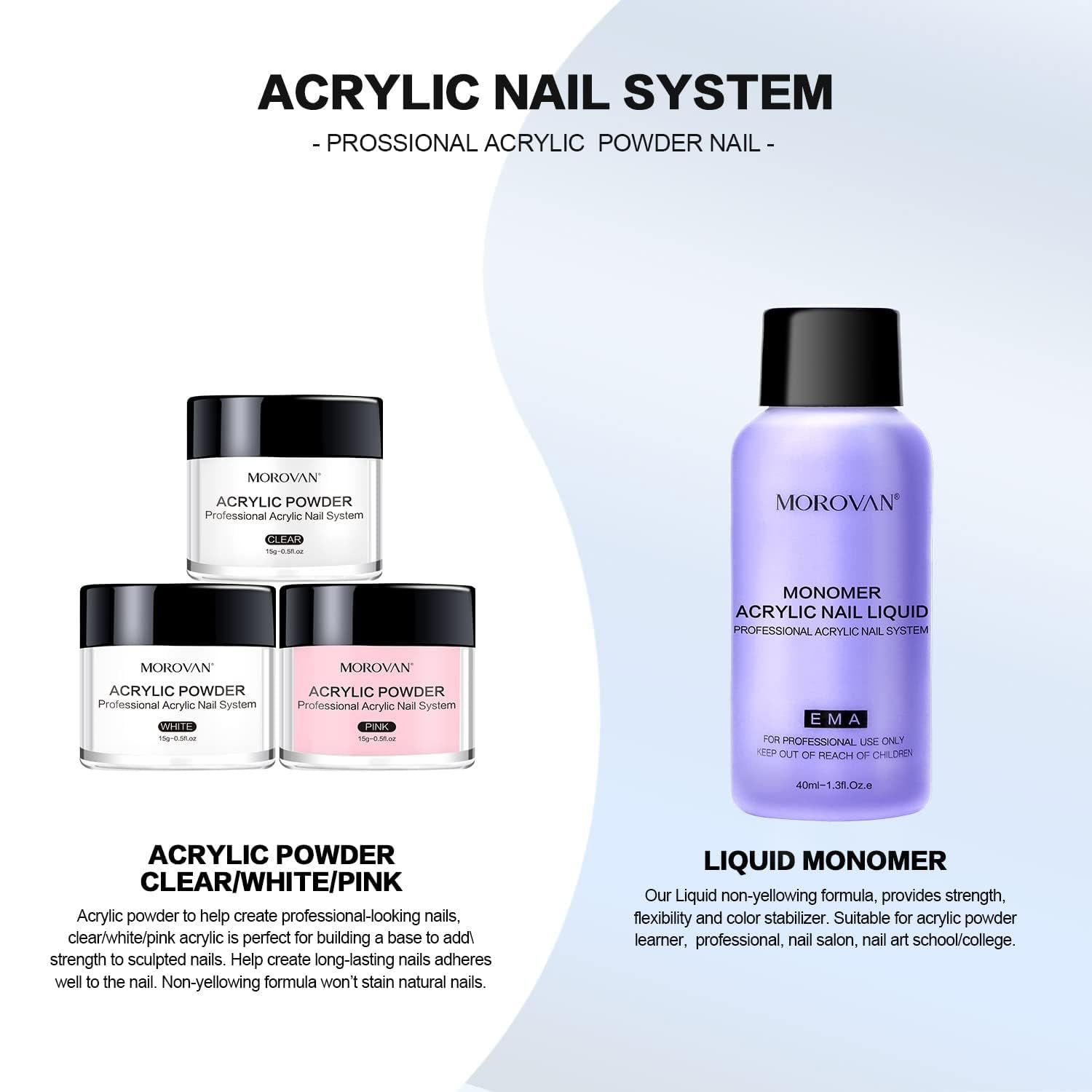 Morovan basic tools included for easy at-home nail art