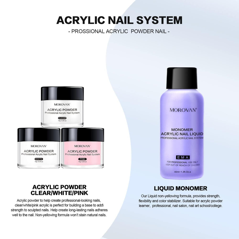 Morovan basic tools included for easy at-home nail art
