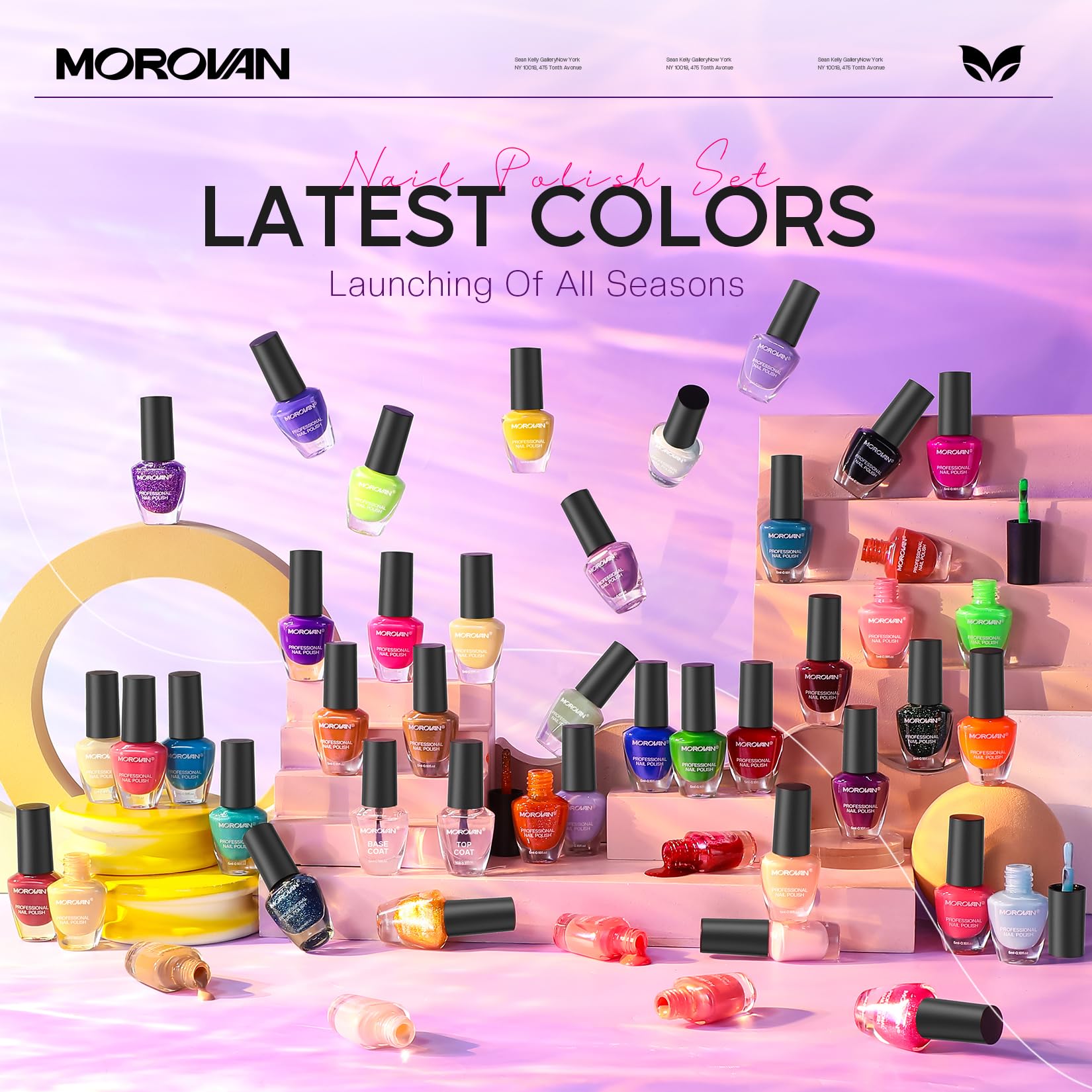 Morovan base coat bottle in-pack supports smooth application and longer wear