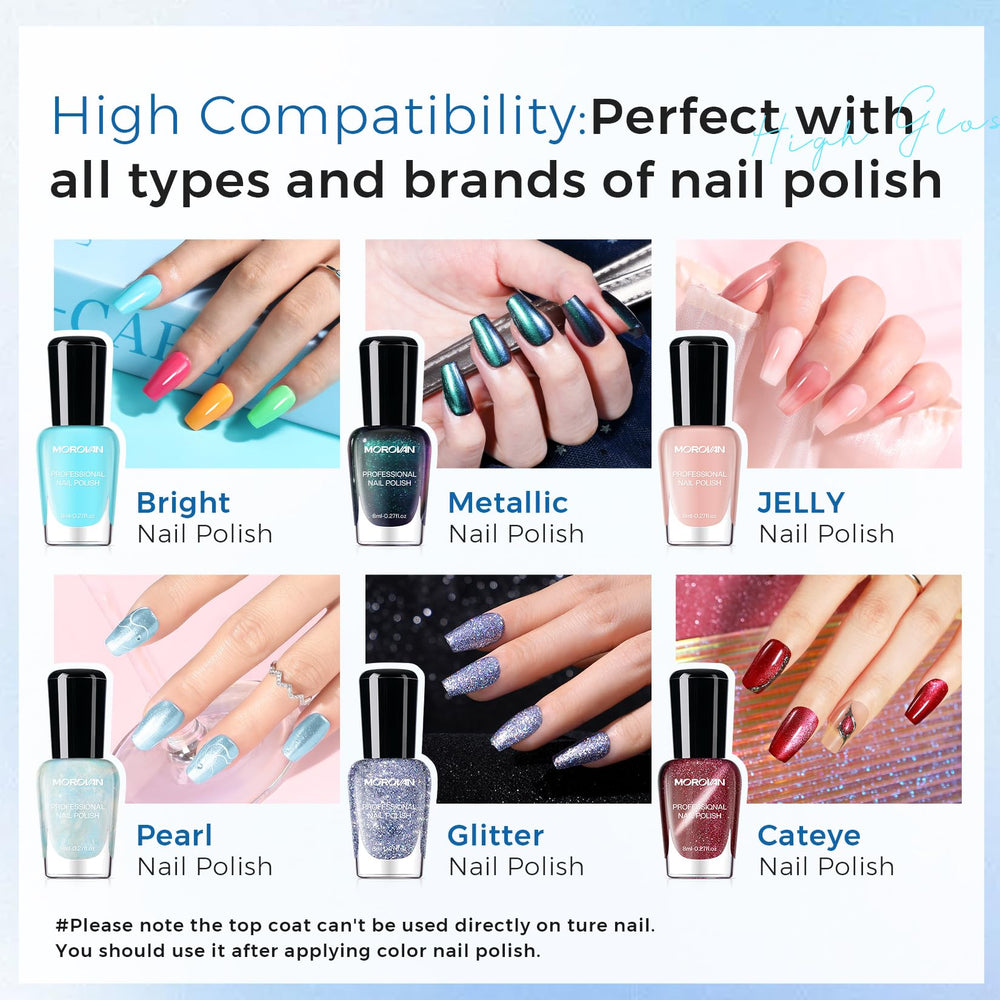 Morovan base top coat features a 150-degree brush for easy use