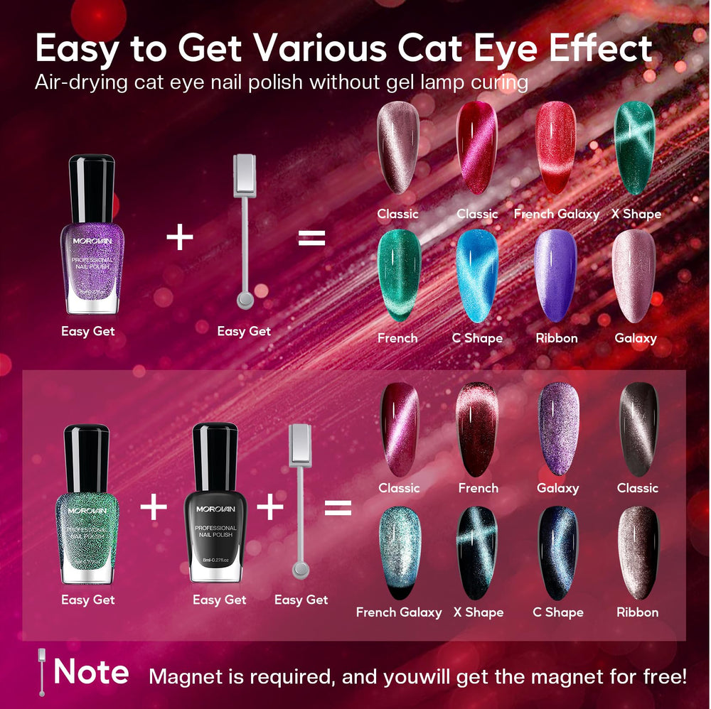 Morovan blue cobalt nail polish offers bold color and durable finish