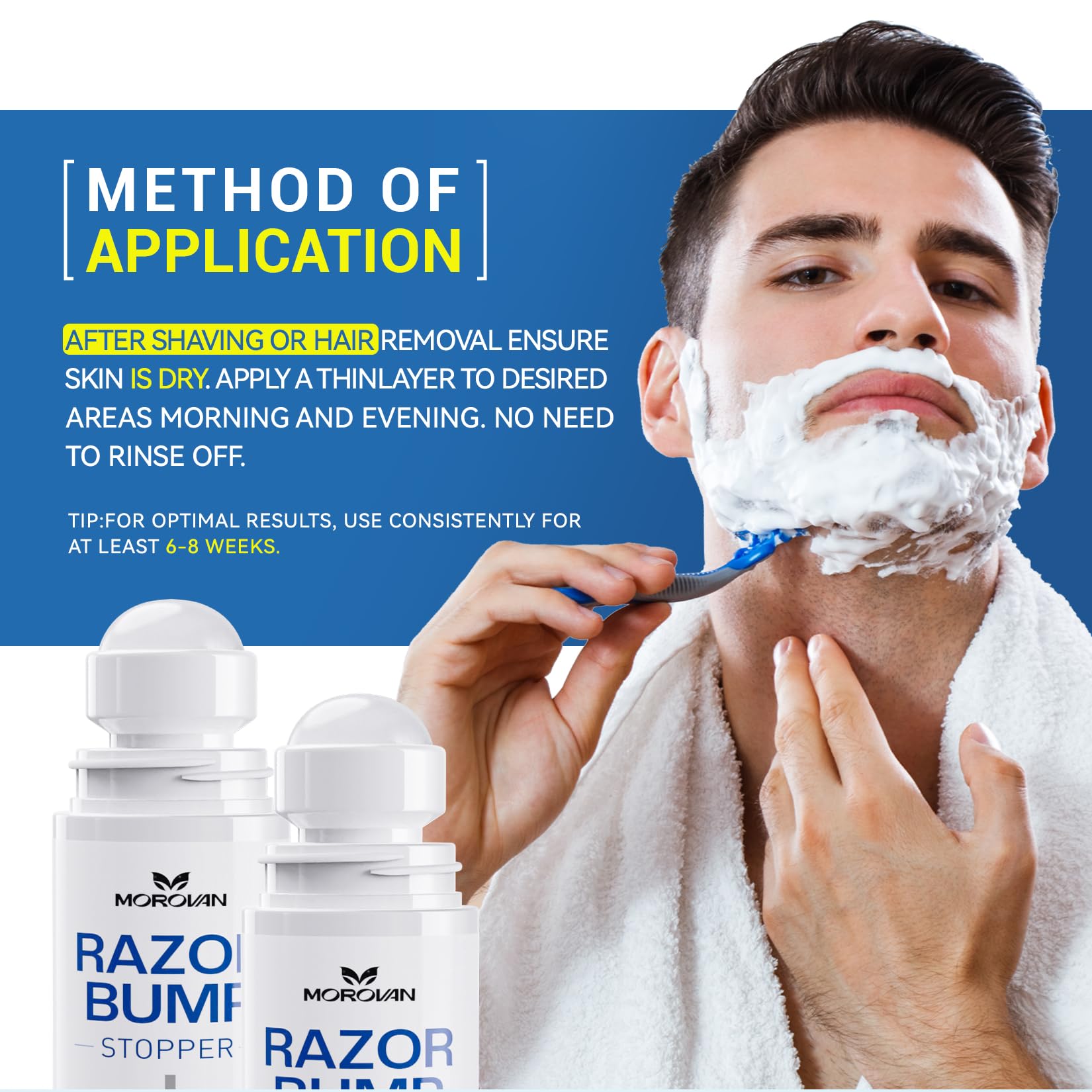 Morovan dermatologist-tested seal signals safety and reliability.