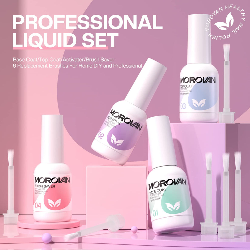 Morovan dip nail kit display inspiring at-home manicures