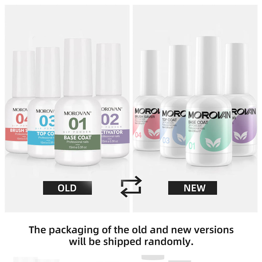 Morovan dip powder jar shown as a compact home kit.