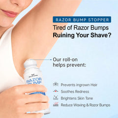 Morovan serum application on face and bikini area for post-shave care.