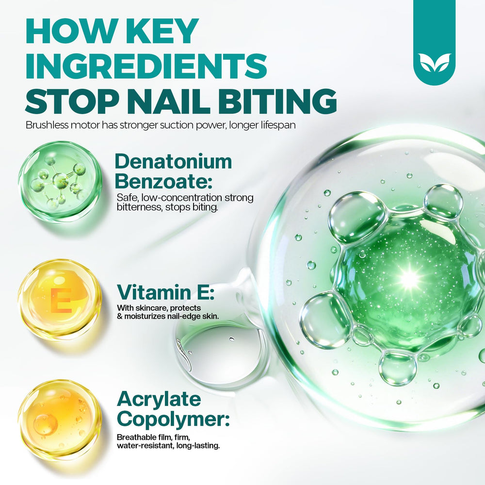 Morovan long-lasting bitter formula displayed on nails for deterrence.