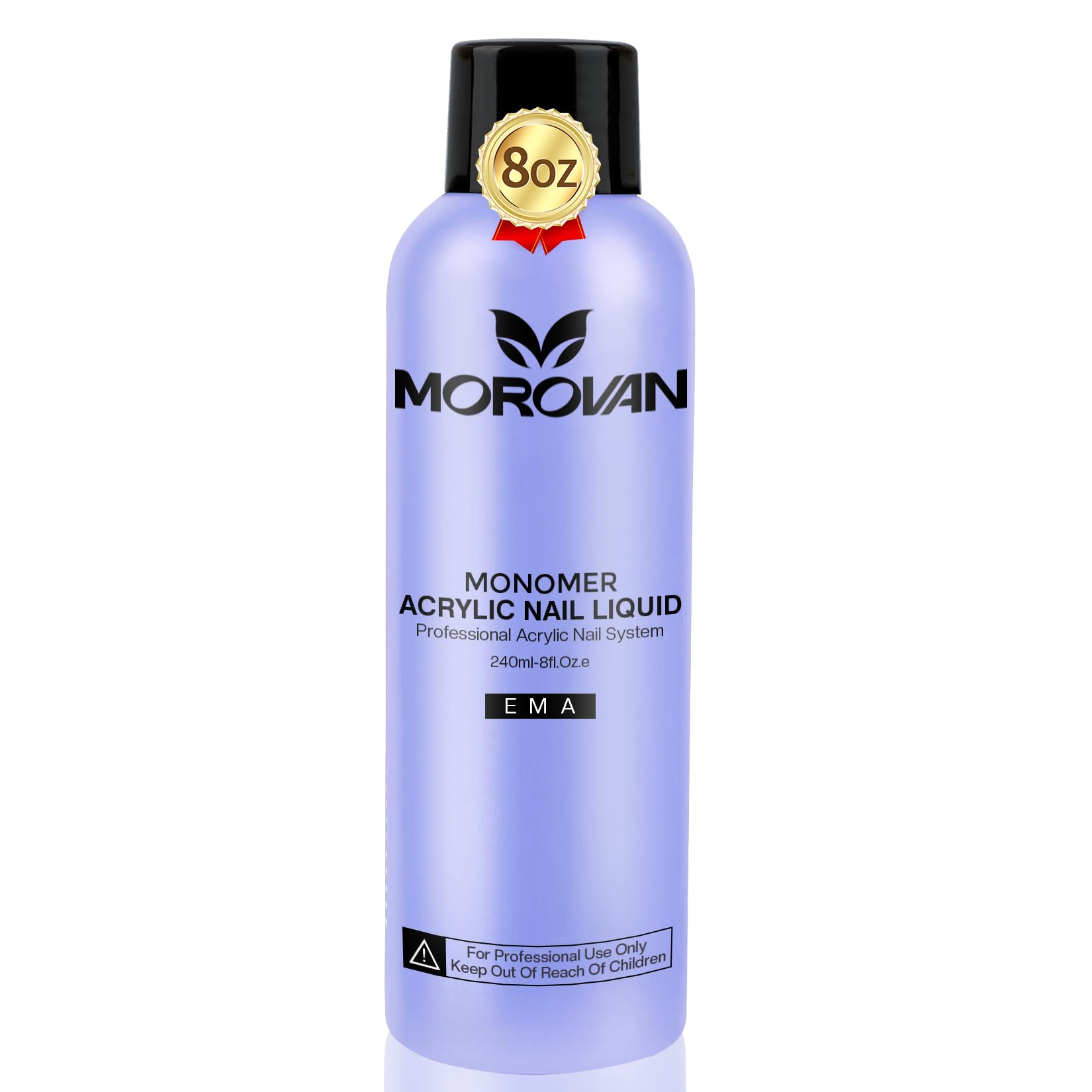 Morovan Monomer Nail Liquid 8oz bottle pour for smooth acrylic nails