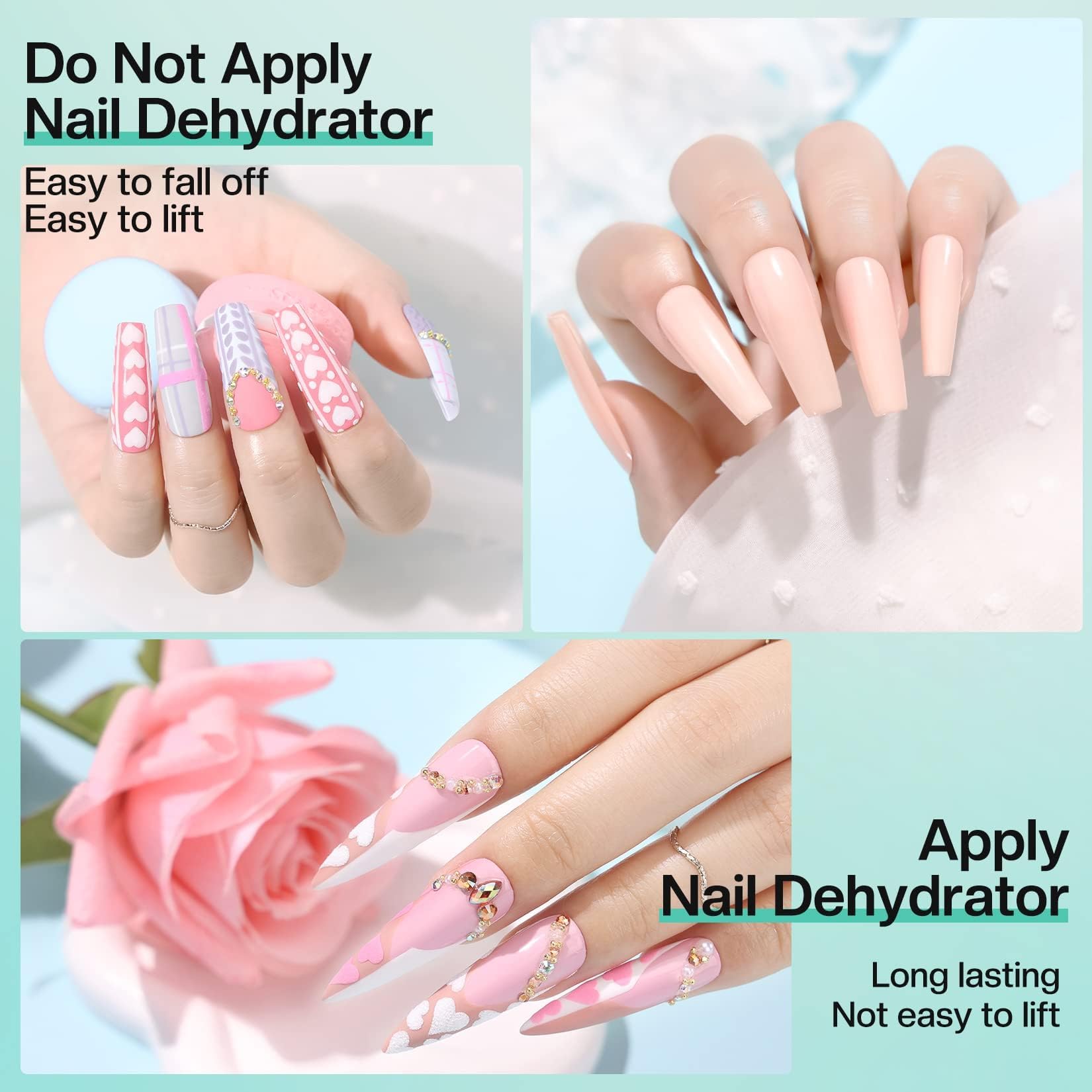Morovan Dehydrator fast-dry feature on hands during manicure