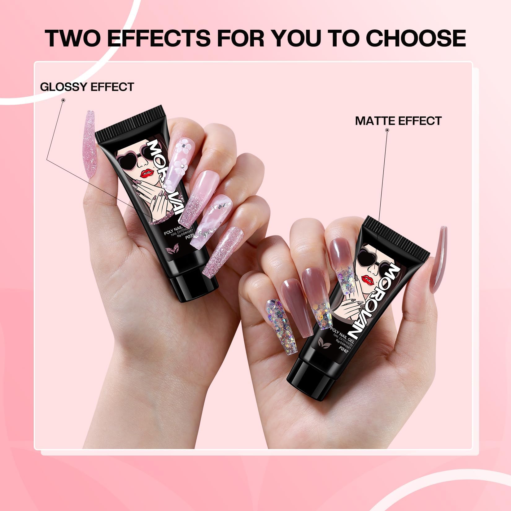 Morovan Nail Lamp Cure Rapid for 90–120 seconds.
