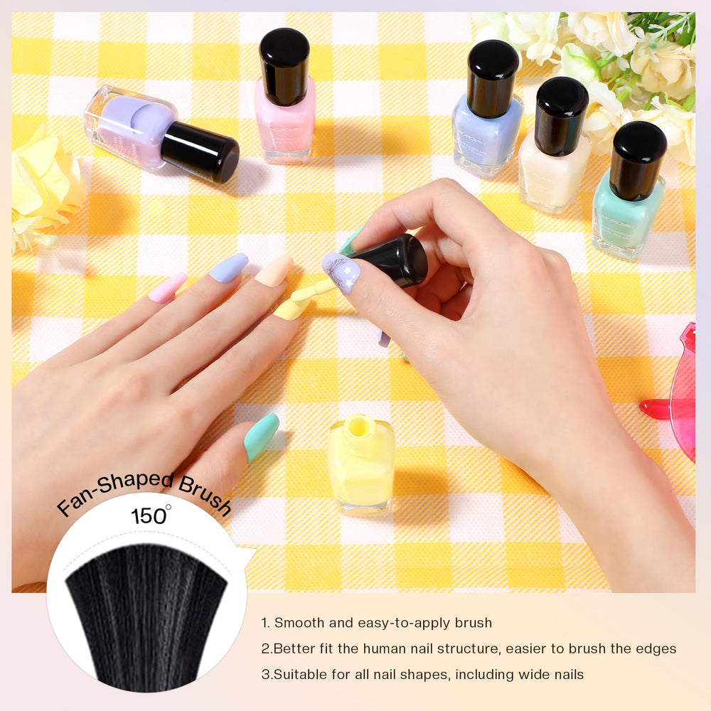 Morovan eco-friendly formula closeup emphasizes non-toxic, safer polish.