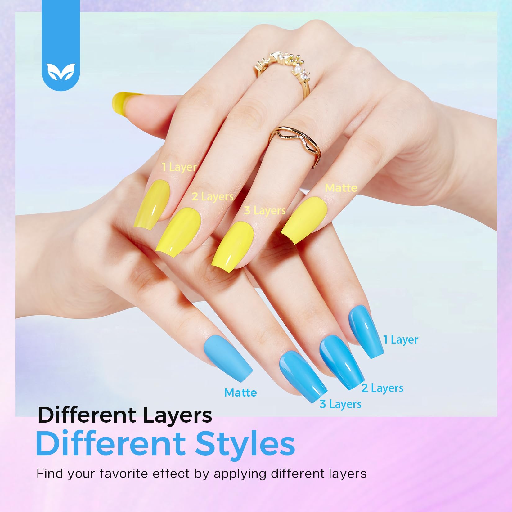 Christmas party look ready with Morovan rainbow polish set