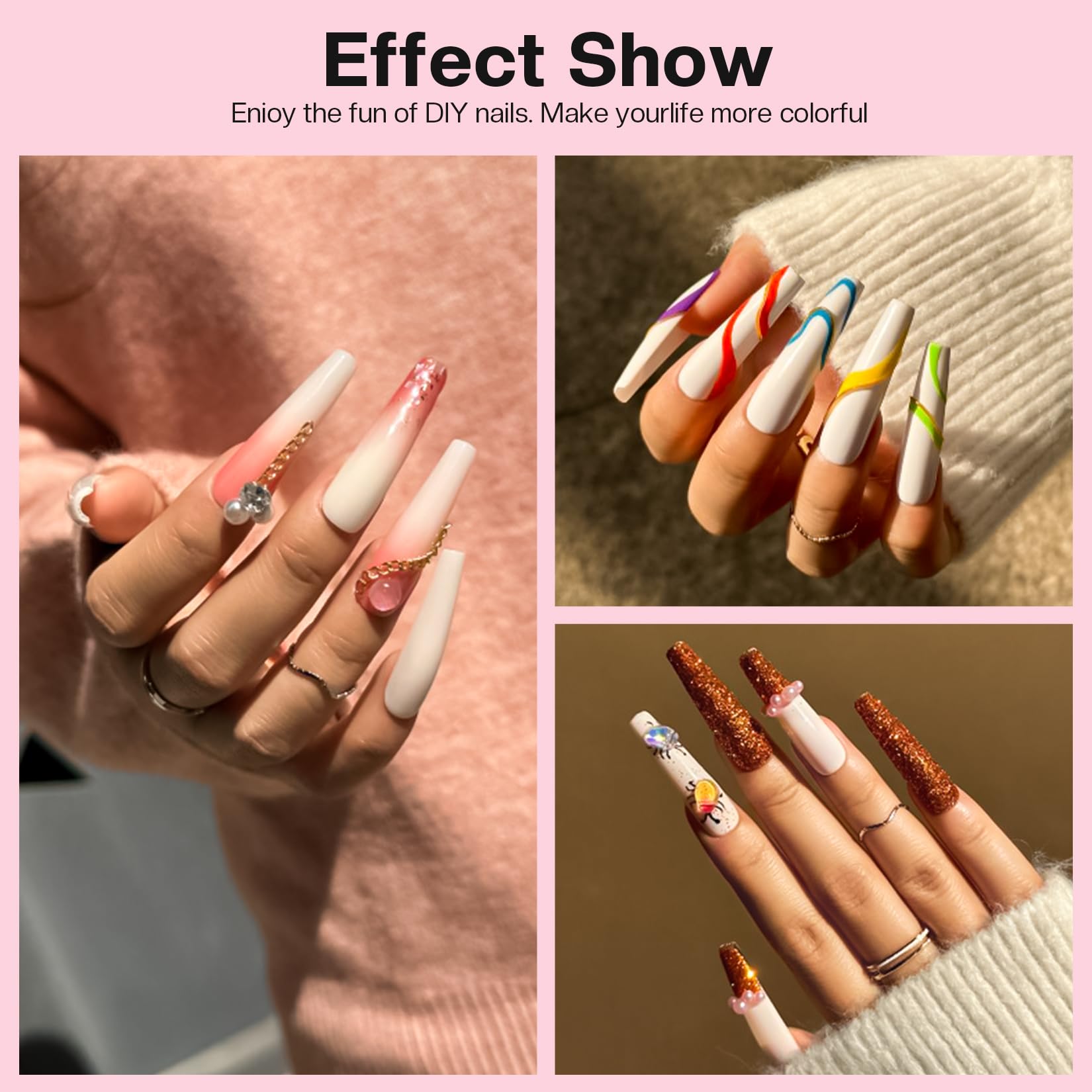 Morovan nail tips and forms variety for versatile extensions at home.