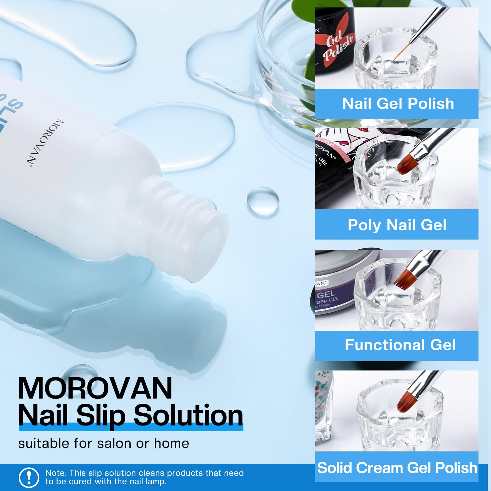 Morovan non-slip clips secure forms during extensions