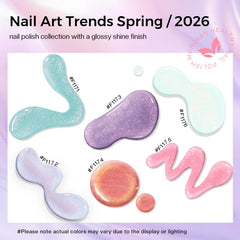 Morovan purple mermaid pearl polish for bold glossy nails