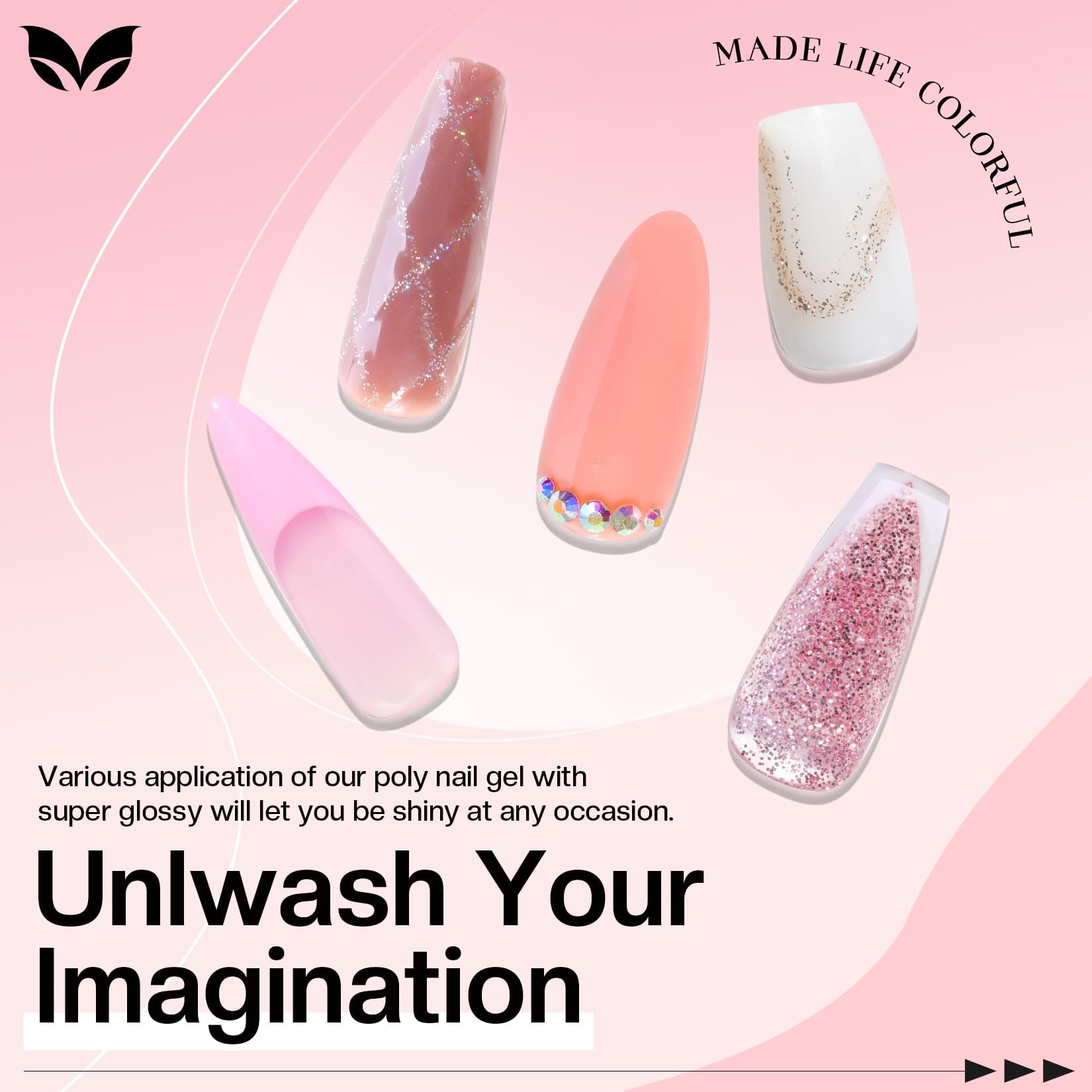 Morovan Safe Ingredients Poly Gel with low odor for comfortable at-home manicures.