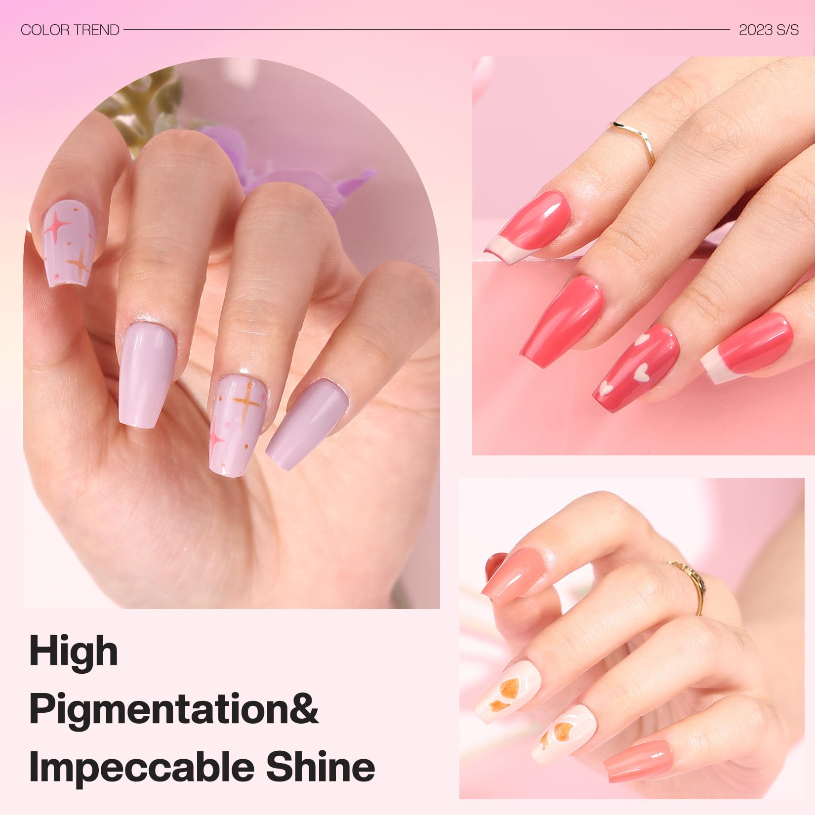Morovan Rose Nail Polish Set Air Dry No Lamp Needed for easy at-home manicures.